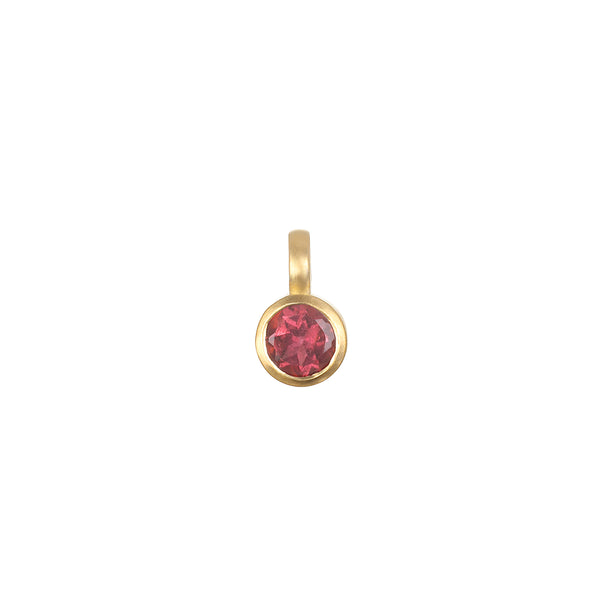 satya jewelry Pink Tourmaline Bezel Charm