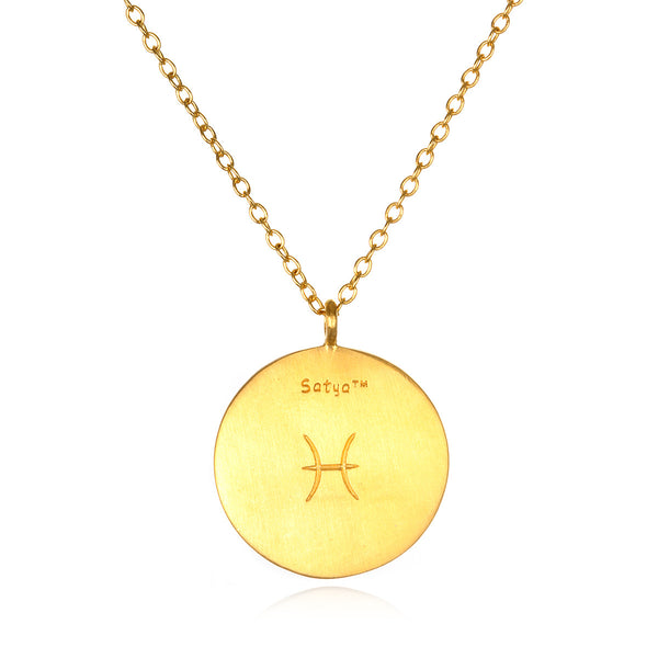 Satya Jewelry Pisces Zodiac Necklace