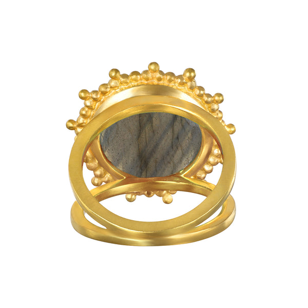 Satya Jewelry Pursue Your Truth Labradorite Ring