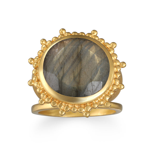 satya jewelry Pursue Your Truth Labradorite Ring