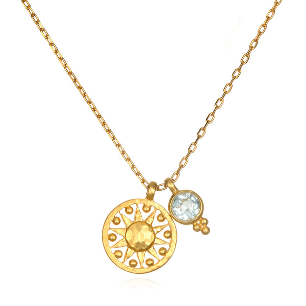 satya jewelry Radiate Love Sun Necklace