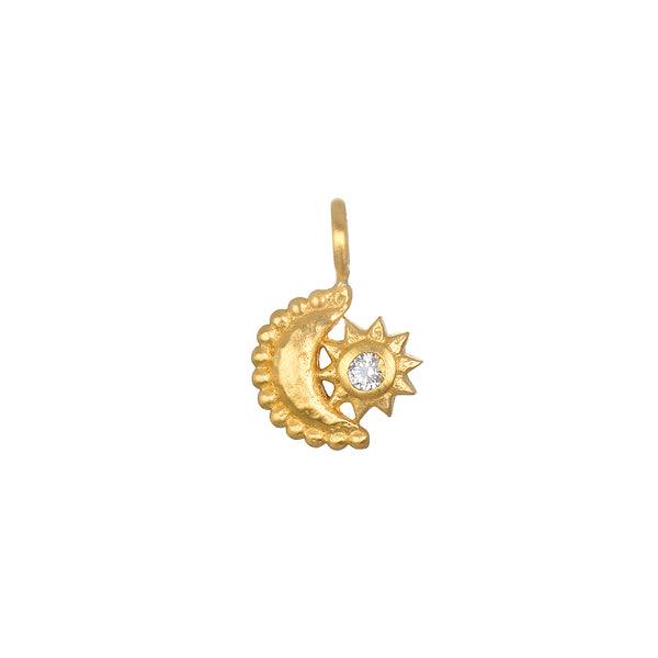 satya jewelry Rising Moon and Sun Charm