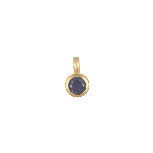 satya jewelry Sapphire Bezel Charm