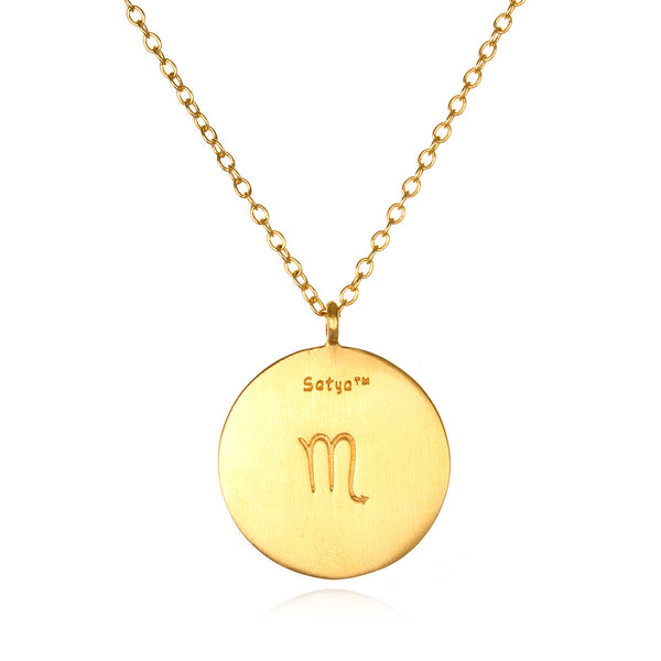 Satya Jewelry Scorpio Zodiac Necklace
