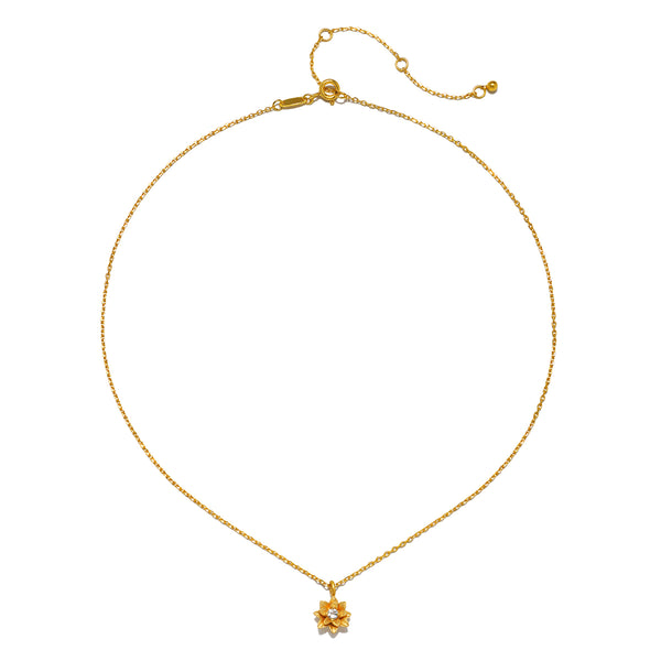 Satya Jewelry Soul Renew Gold Lotus Necklace