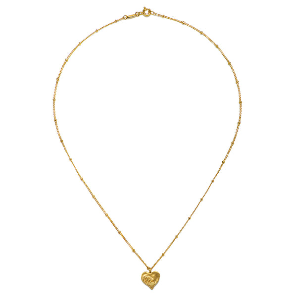 Satya Jewelry Spirit Of Love Gold Heart Necklace