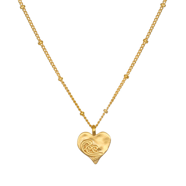 satya jewelry Spirit of Love Gold Heart Necklace