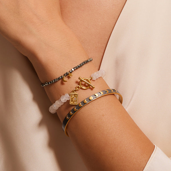 Satya Jewelry Spiritual Evolution Moon Phase Cuff