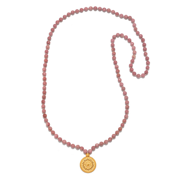 Satya Jewelry Spiritual Evolution Rhodonite Mala