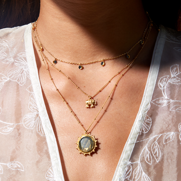 Satya Jewelry Stand In Strength Elephant Necklace