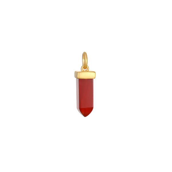 satya jewelry Stay Grounded Red Onyx Dagger Charm