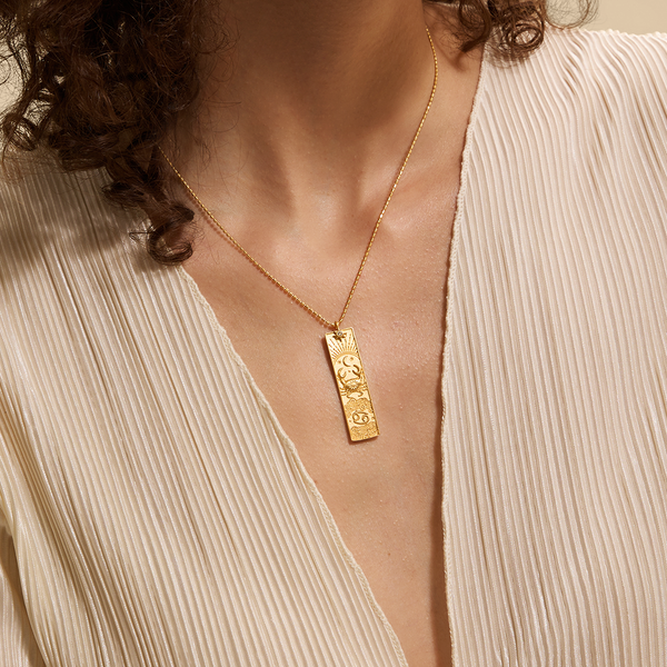 Satya Jewelry Story Of Cancer Zodiac Necklace