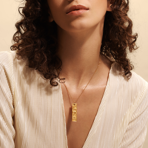 Satya Jewelry Story Of Gemini Zodiac Necklace