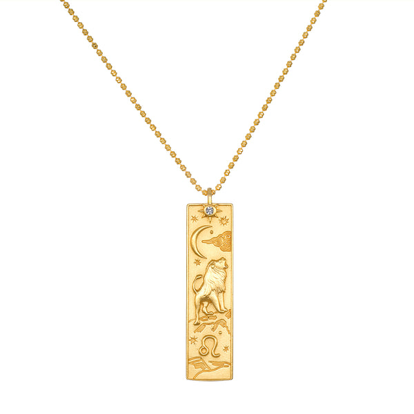 satya jewelry Story of Leo Zodiac Necklace