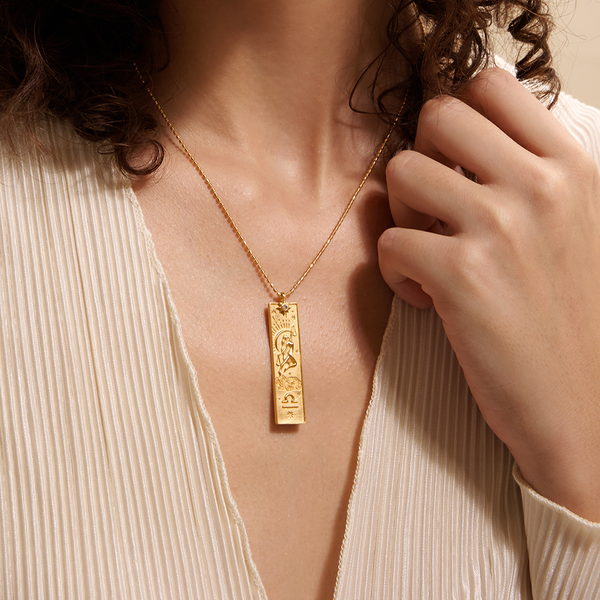 Satya Jewelry Story Of Libra Zodiac Necklace