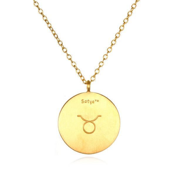 Satya Jewelry Taurus Zodiac Necklace
