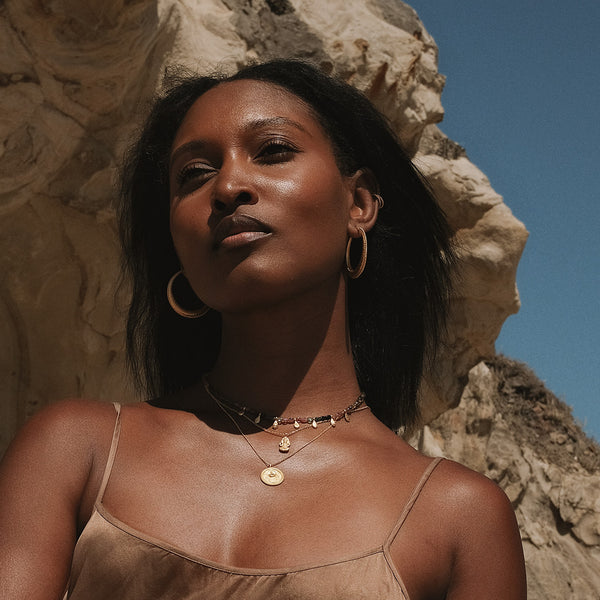 Satya Jewelry Timeless Beauty Dot Hoop Earrings