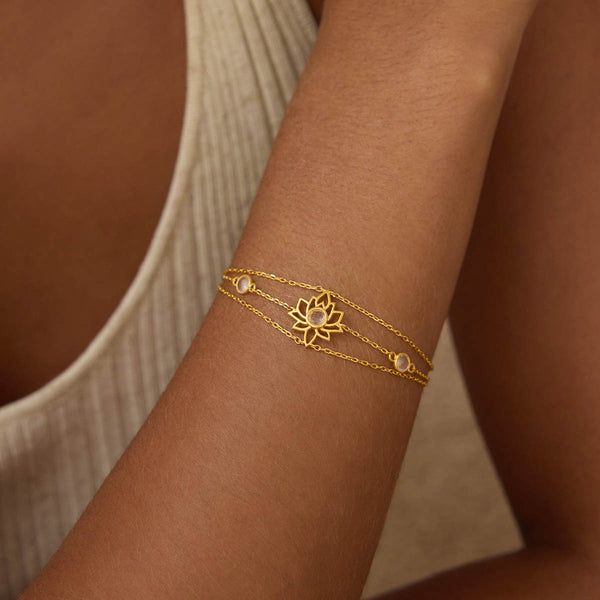 Satya Jewelry Transformed By Love Lotus Bracelet