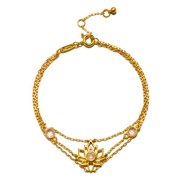 satya jewelry Transformed by Love Lotus Bracelet