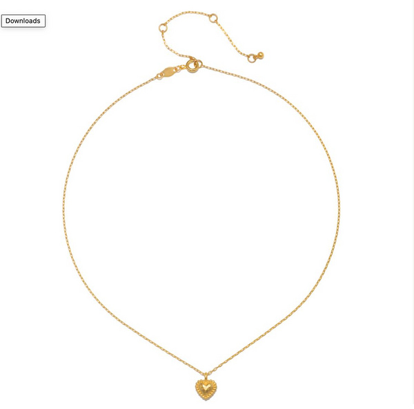 Satya Jewelry True Heart Gold Pendant Necklace