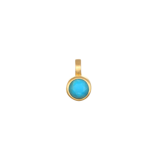 satya jewelry Turquoise Bezel Charm