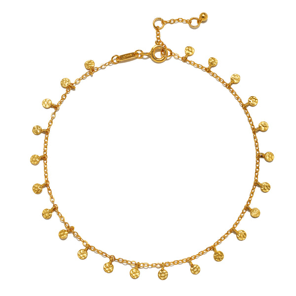 satya jewelry Walk with Joy Coin Chain Anklet