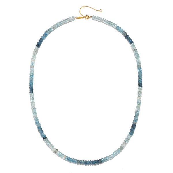 Satya Jewelry Shades Of Courage 14kt Gold Aquamarine Necklace