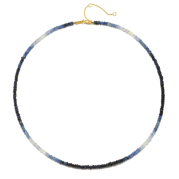 Satya Jewelry Shades Of Love 14kt Gold Sapphire Necklace