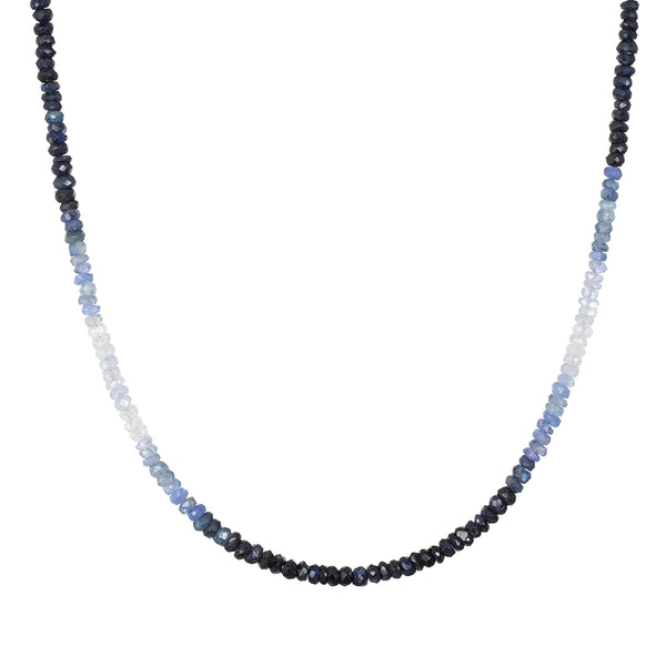 satya jewelry Shades of Love 14kt Gold Sapphire Necklace
