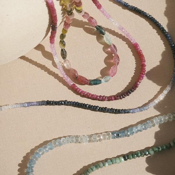 Satya Jewelry Shades Of Passion 14kt Gold Ruby Necklace