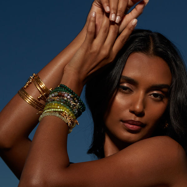 Satya Jewelry Small Gold Bangle Bracelet Cuff - Something Special