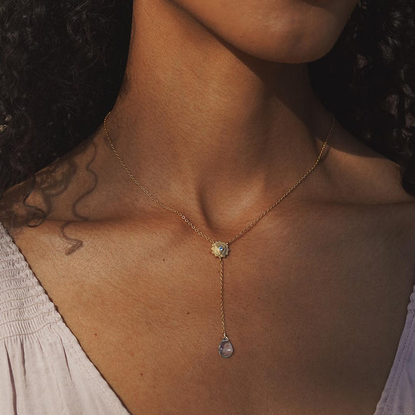 Satya Jewelry Speak With Strength Chakra Lariat Necklace