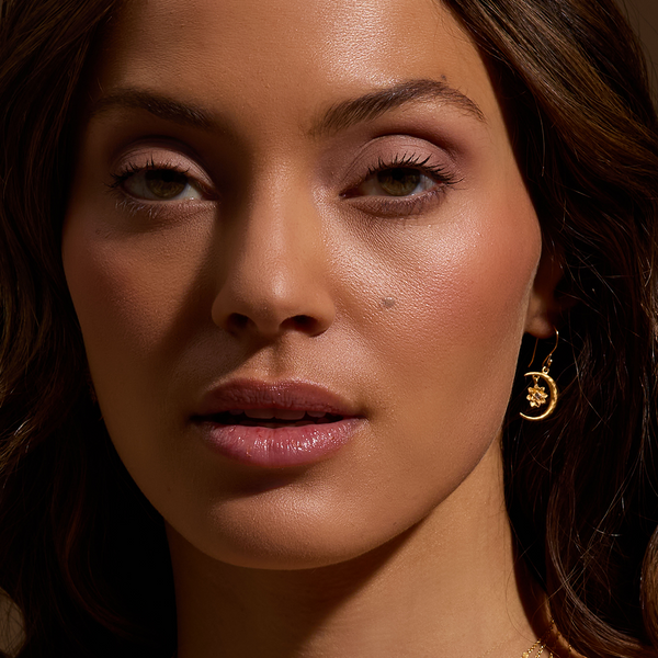 Satya Jewelry Spirit In Transformation Lotus Moon Earrings