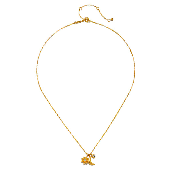 Satya Jewelry Spirit In Transformation Lotus Moon Necklace