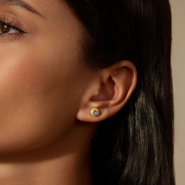 Satya Jewelry Tap Into Intuition Labradorite Stud Earrings