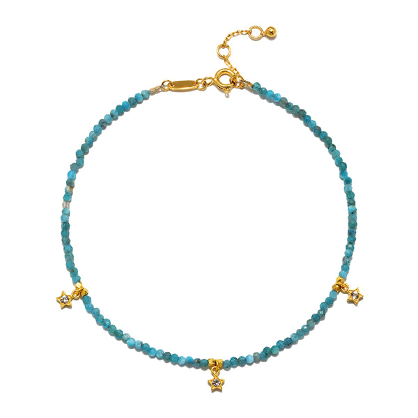satya jewelry Walk Confidently Blue Moonstone Anklet