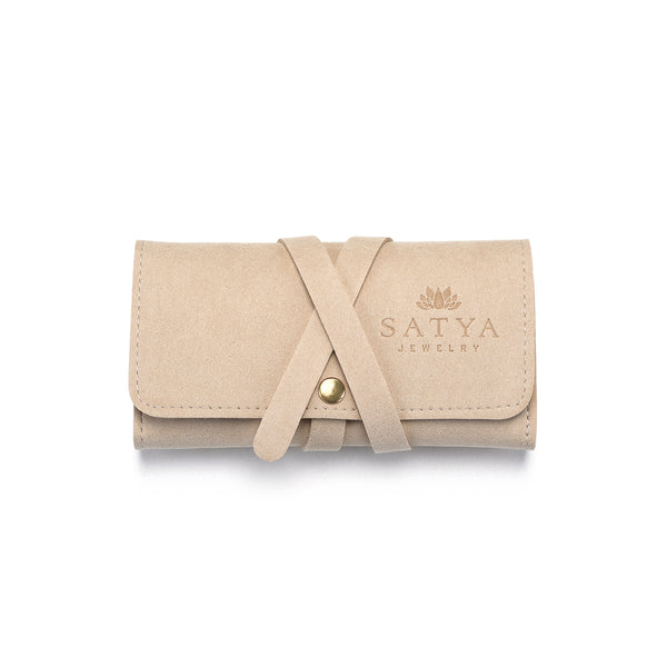 satya jewelry Weekend Journey Travel Jewelry Wrap Holder Tan