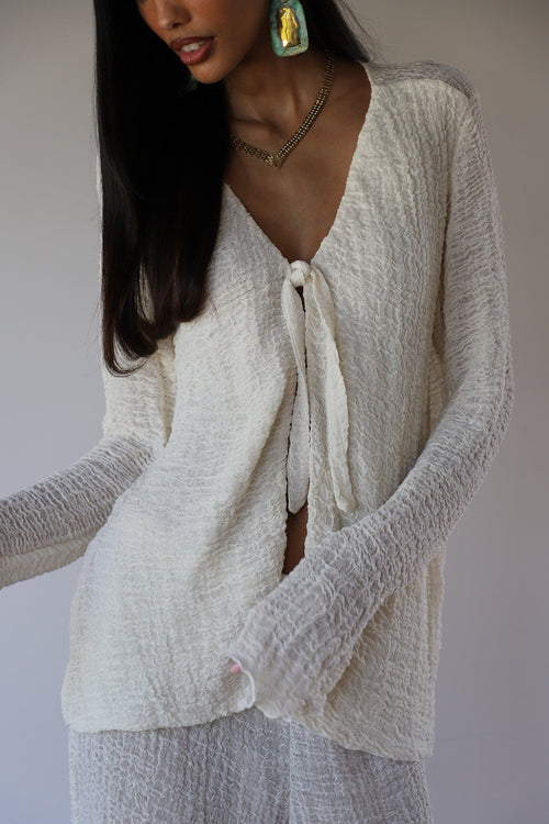 savannah morrow ALARA BLOUSE CREAM