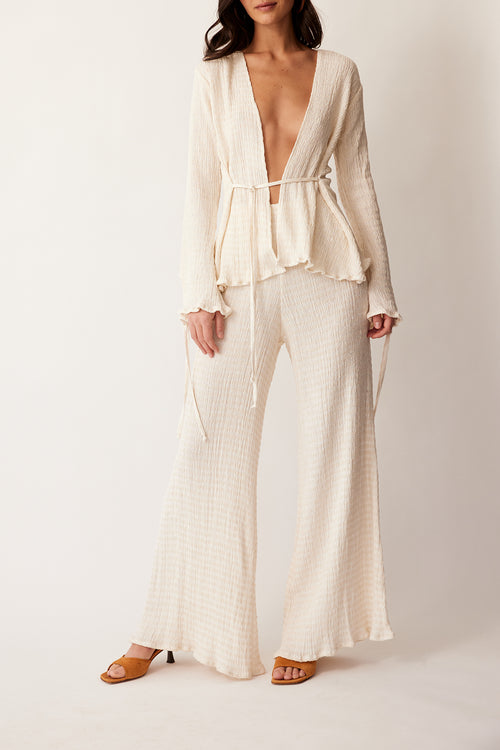 Savannah Morrow CAMDEN PANT — IVORY