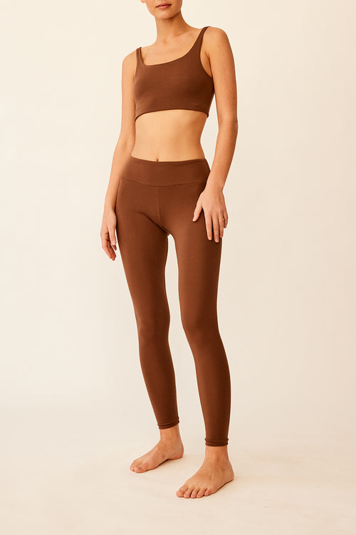 savannah morrow EVERYDAY LEGGINGS— COFFEE