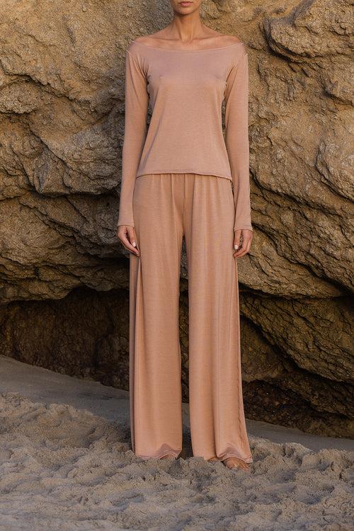 savannah morrow EVERYDAY PANT — CASHEW