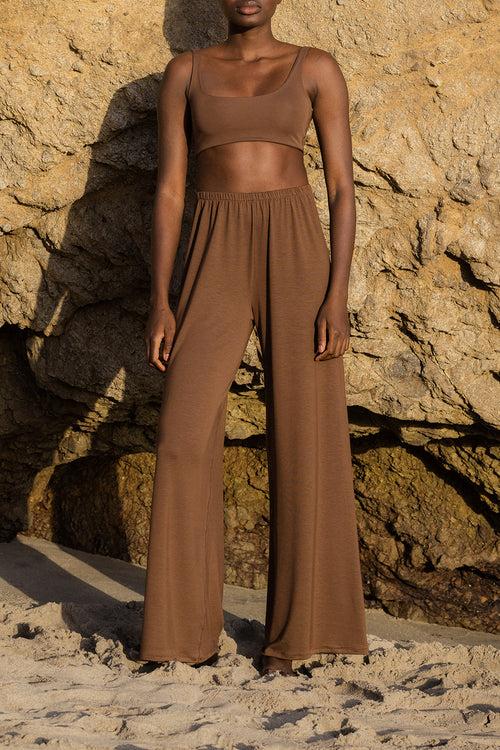 savannah morrow EVERYDAY PANT — COFFEE