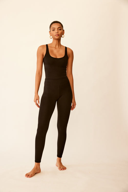 savannah morrow EVERYDAY SCUPLT LEGGINGS— BLACK