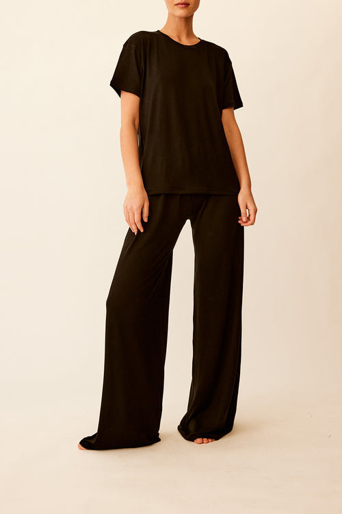 savannah morrow EVERYDAY TEE — BLACK