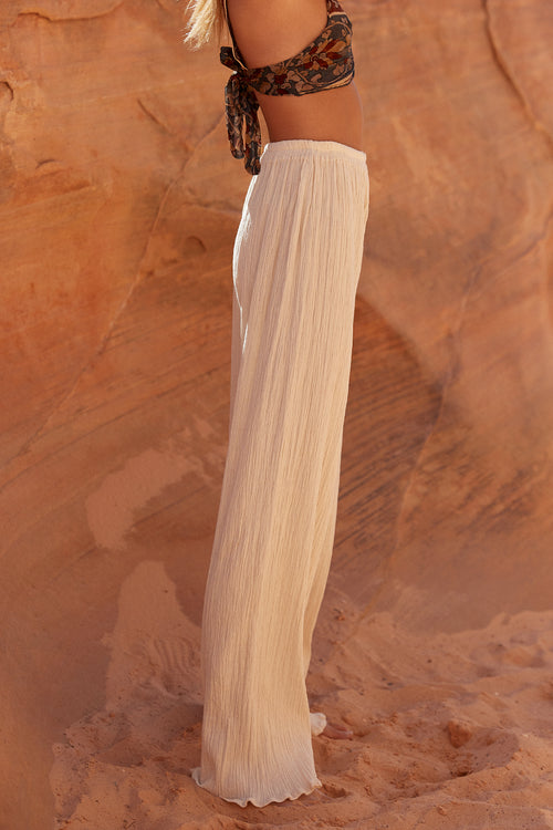 Savannah Morrow FLOW PANT — CREAM