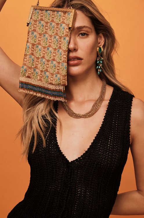 savannah morrow JAIPUR VEST— BLACK