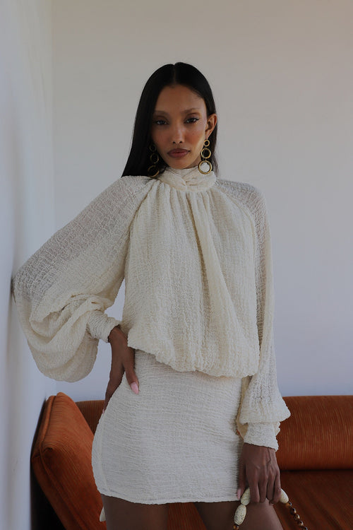 Savannah Morrow NISA BLOUSE CREAM