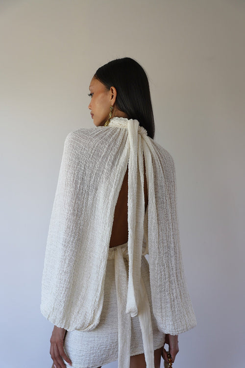 savannah morrow NISA BLOUSE CREAM