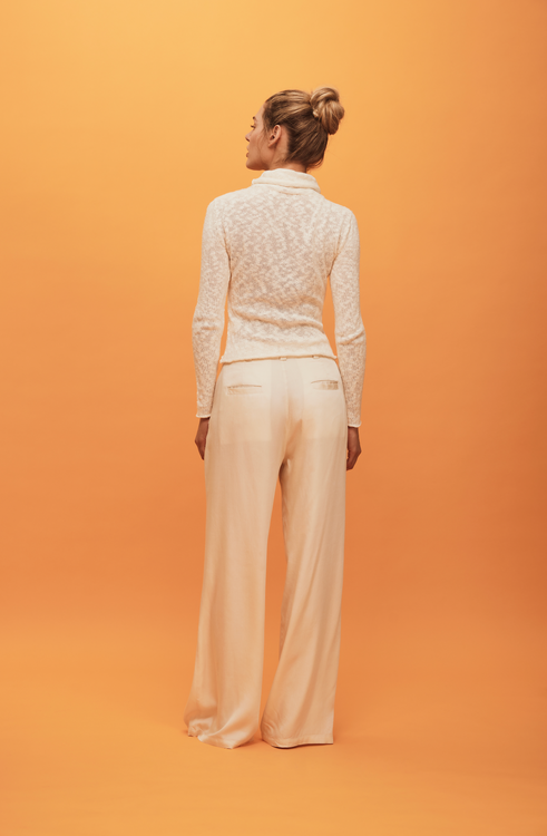 Savannah Morrow TAYA KNIT TOP — IVORY