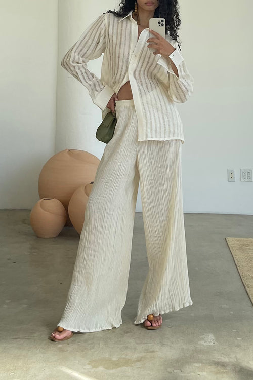 Savannah Morrow TAYEN PANT —CREAM